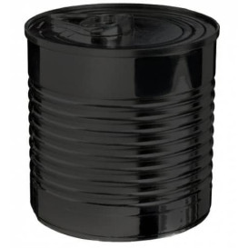 Tasting Plastic Tin Can PS Black 60ml Ø5,1x4,8 cm (25 Units) 
