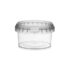 48 oz. White PP Round Tamper Evident Container, 145mm