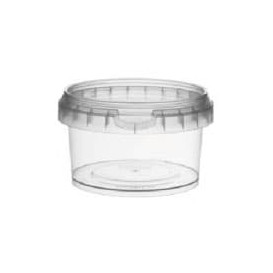 Plastic Deli Container PET Tamper-Evident Dome Lid Flat 475ml (100 Units)