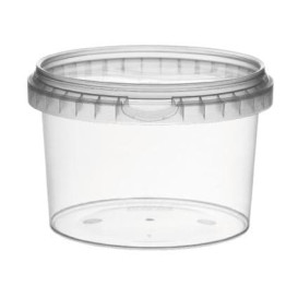 Plastic Deli Container with Plastic Lid PP Tamper-Evident 120ml Ø6,9cm (1000 Units)