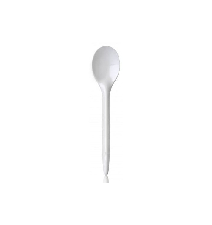 Plastic Spoon PS "Luxury" White 17,5 cm (100 Units) Plastic Spoon PS "Luxury" White 17,5 cm (100 Units)