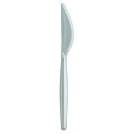 Plastic Knife PS "Easy" White Pearl 18,5 cm (20 Units) 