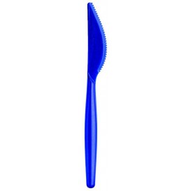 Plastic Knife PS "Easy" Blue Pearl 18,5cm (500 Units)
