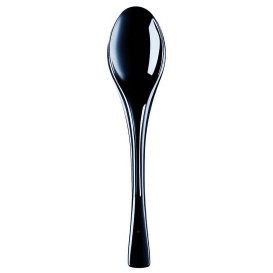 Plastic Spoon PS "Fly" Black 14,5cm (50 Units) 