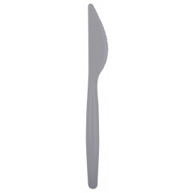 Plastic Knife PS "Easy" Grey 18,5 cm (500 Units)