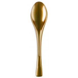 Plastic Spoon PS "Fly" Gold 14,5cm (3000 Units)