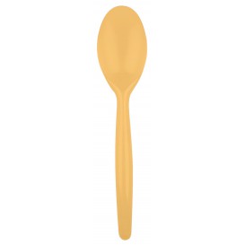 Plastic Spoon PS "Easy" Gold 18,5 cm (500 Units)