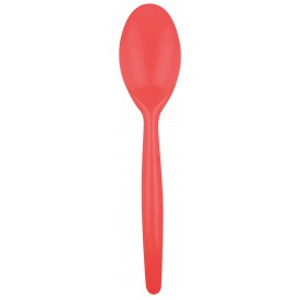 Plastic Spoon PS "Easy" Red 18,5 cm (20 Units) 