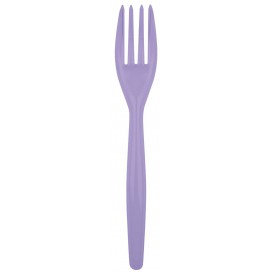 Plastic Fork PS "Easy" Lilac 18cm (20 Units) 