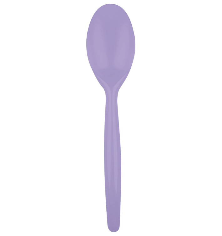 Plastic Spoon PS "Easy" Lilac 18,5 cm (500 Units) Plastic Spoon PS "Easy" Lilac 18,5 cm (500 Units)