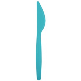 Plastic Knife PS "Easy" Turquoise 18,5cm (500 Units)