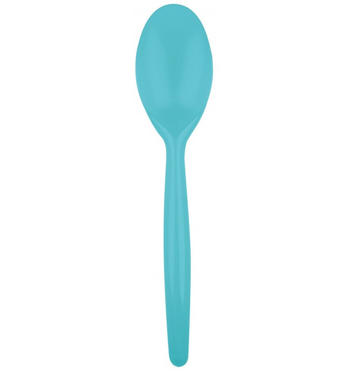 Plastic Spoon PS "Easy" Turquoise 18,5 cm (500 Units)