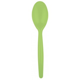 Plastic Spoon PS "Easy" Lime Green 18,5 cm (20 Units) 