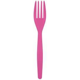 Plastic Fork PS "Easy" Fuchsia 18cm (500 Units)