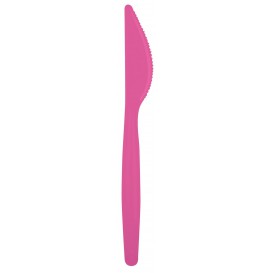 Plastic Knife PS "Easy" Fuchsia 18,5cm (20 Units) 