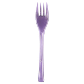 Plastic Fork PS "Fly" Lilac Clear 14cm (3000 Units)