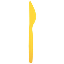 Plastic Knife PS "Easy" Yellow 18,5cm (20 Units) 