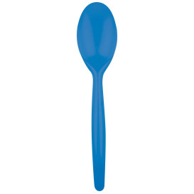 Plastic Spoon PS "Easy" Blue Clear 18,5 cm (20 Units) 