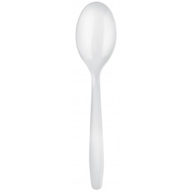 Plastic Spoon Easy PP White 17,5cm (100 Units) 