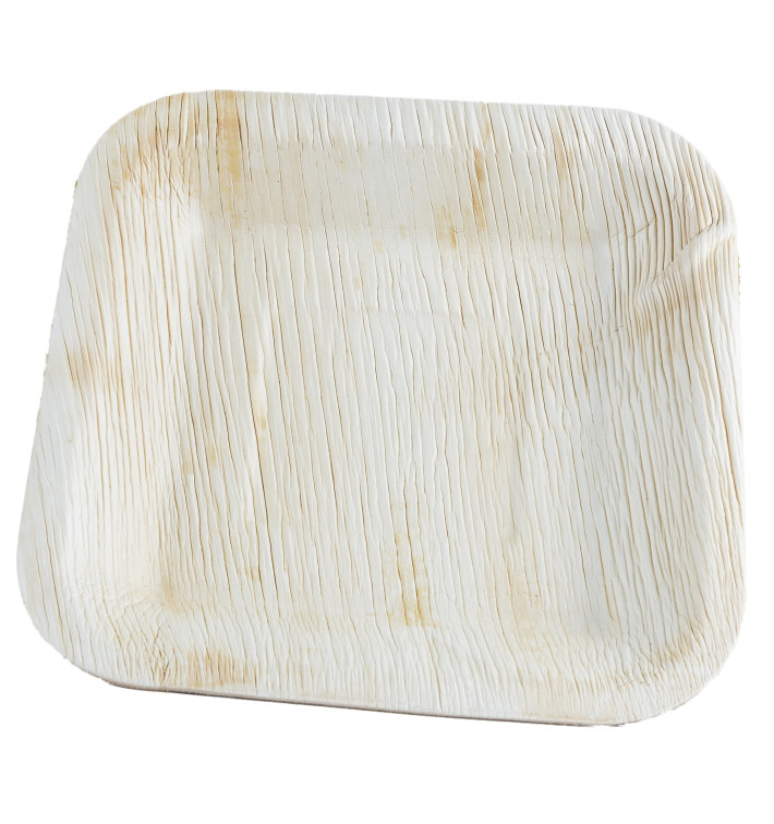 Palm Leaf Plate Square Shape 20x20cm (25 Units) Palm Leaf Plate Square Shape 20x20cm (25 Units)