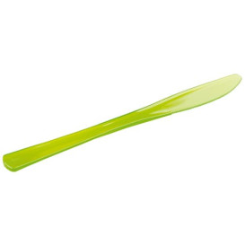 Plastic Knife Premium Green 20cm (10 Units) 