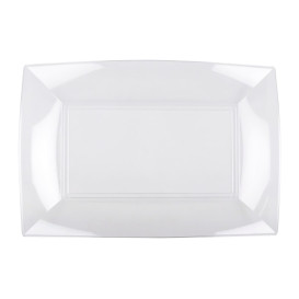 Plastic Tray Clear "Nice" 28x19 cm (12 Units) 