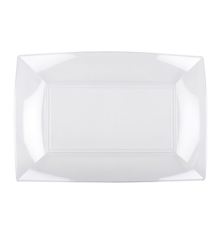 Plastic Tray Clear "Nice" 28x19 cm (12 Units) 