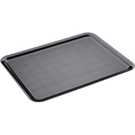 Plastic Tray Black 37x50cm (4 Units) 