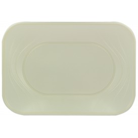 Plastic Tray Microwavable "X-Table" Pearl 33x23cm (2 Units) 