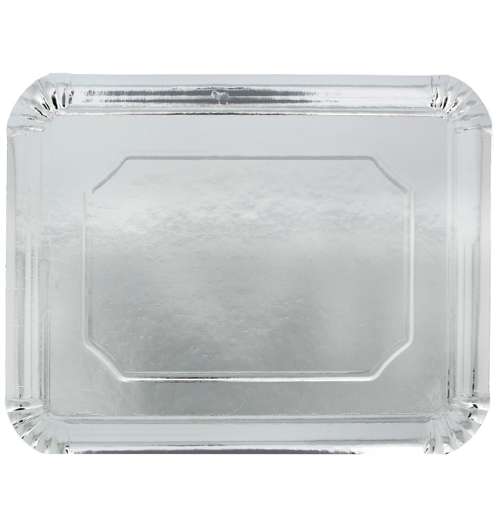 Paper Tray Rectangular shape Silver 34x42cm (50 Units) 