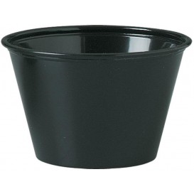 Plastic Souffle Cup PS Black 120ml Ø7,3cm (250 Units) 