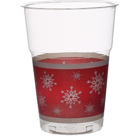 Plastic Cup PS Crystal "Diamant" "Snowflake" 200ml (10 Units)