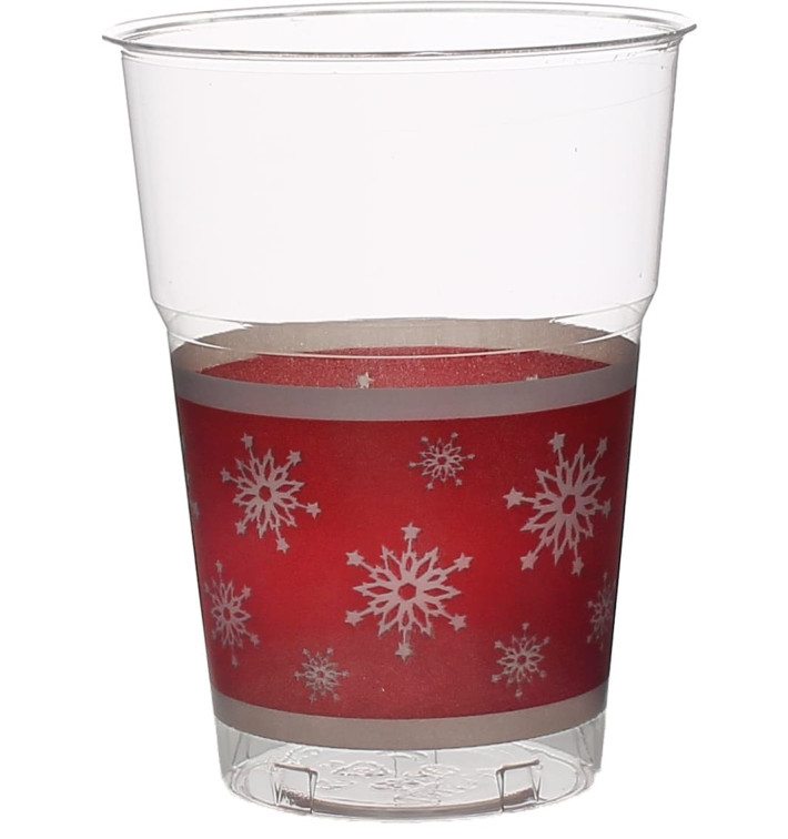 Plastic Cup PS Crystal "Diamant" "Snowflake" 200ml (10 Units)