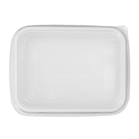 Plastic Lid for Tray Clear 12,7x9,1x4,2cm (100 Units) 