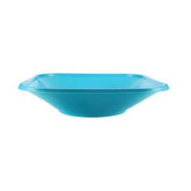 Plastic Bowl PP Square shape"X-Table" Turquoise 18x18cm (120 Units)