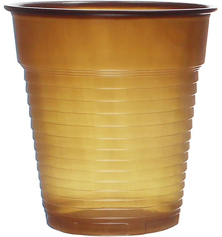 Plastic Cup PS Vending Brown 166ml Ø7,0cm (100 Units) Plastic Cup PS Vending Brown 166ml Ø7,0cm (100 Units)
