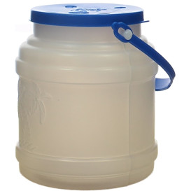 Plastic Milk Container with Handle and Lid 500 ml (10 Units) 