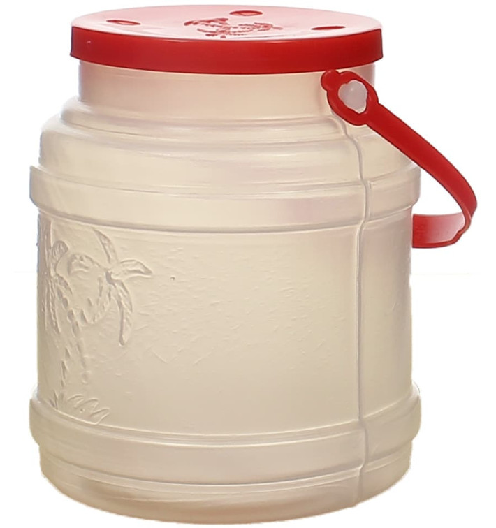 Plastic Milk Container with Handle and Lid 500 ml (10 Units)
