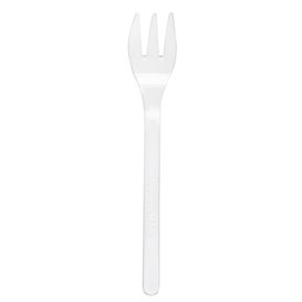 Plastic Tasting Mini Fork Clear 10cm (1500 Units)