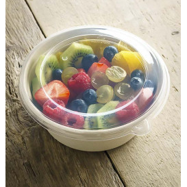 Plastic Lid PP Clear for Bowl 500ml Ø15cm (500 Units)