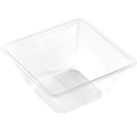 Plastic Mini-Bowl PET Heat Sealable 250ml 9x9x6cm (50 Units)