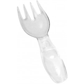 Plastic Tasting Mini Fork Small Size 8cm (250 Units) 
