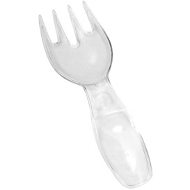 Plastic Tasting Mini Fork Small Size 8cm (250 Units)  