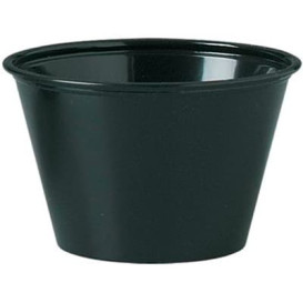 Plastic Souffle Cup PP Black 120ml Ø7,3cm (2500 Units) 