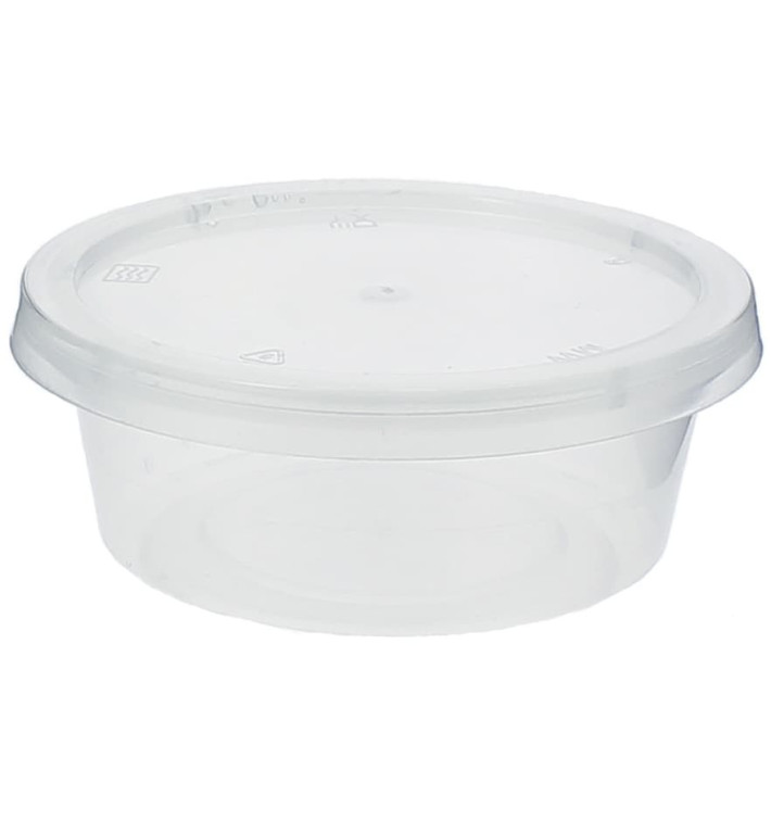 Plastic Souffle Cup with Lid PP 85ml (100 Units)