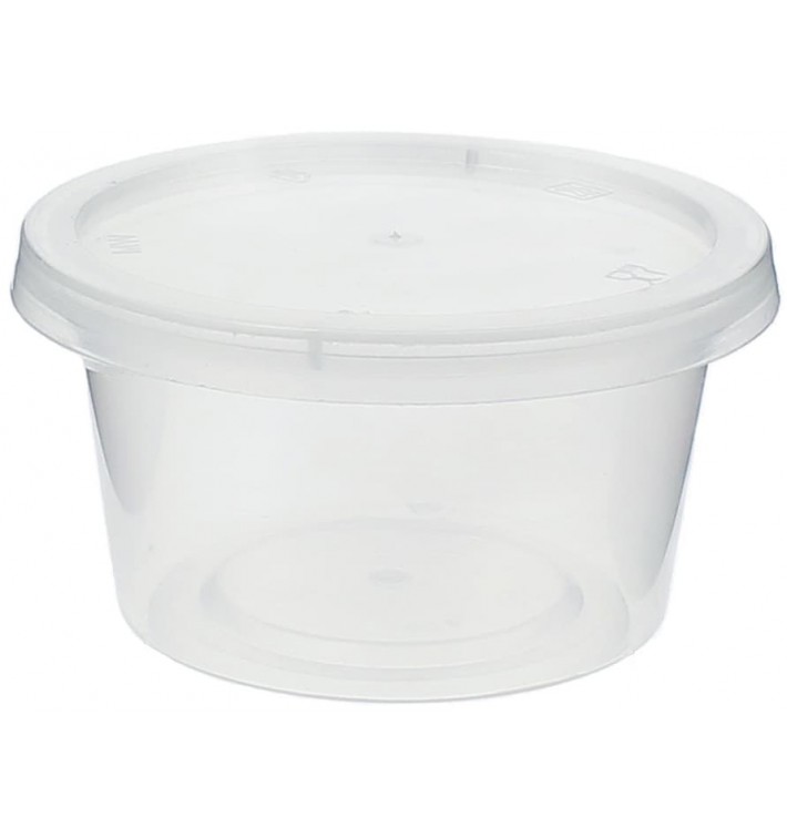 Plastic Souffle Cup with Lid PP 120ml (50 Units)