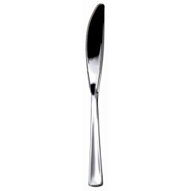 Plastic Knife Metallized 20cm (50 Units) 