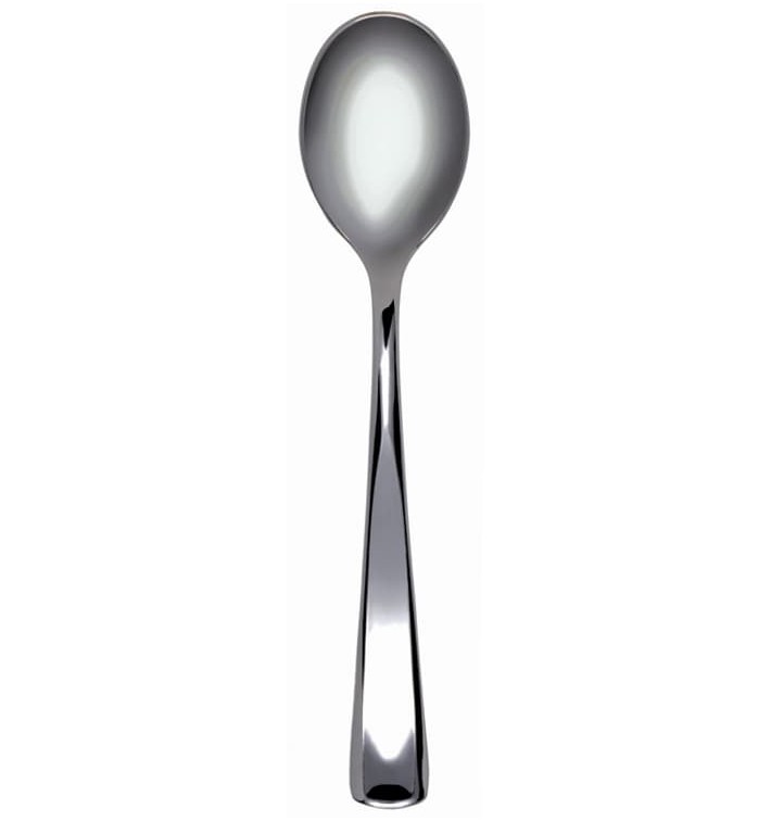 Plastic Spoon Metallized 17,5cm (50 Units) 