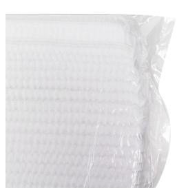 Disposable Bouffant Cap Accordion PP White 2 Gums Ø53cm (100 Units) 