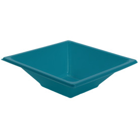 Plastic Bowl PS Square shape Turquoise 12x12cm (1500 Units)